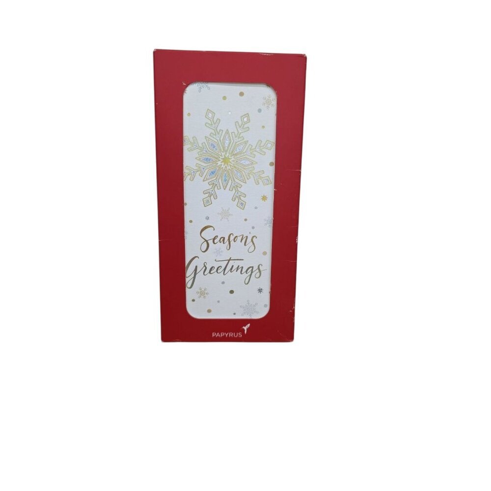 PAPYRUS Christmas Season’s Greeting Holiday Note Cards Box Of 16 & Envelopes NEW